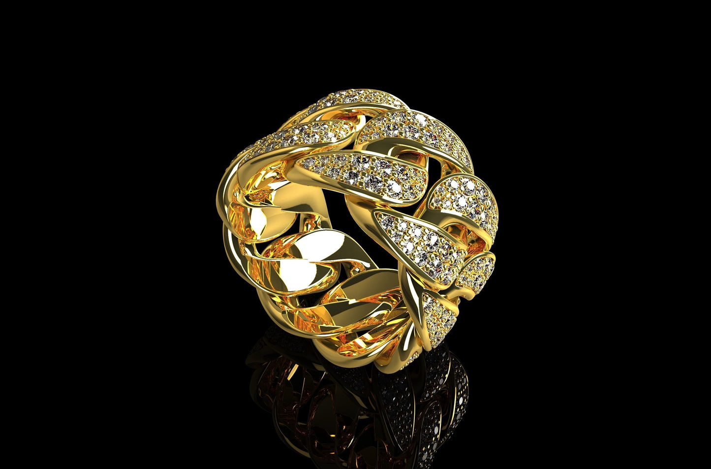 Diamond Miami Cuban Ring